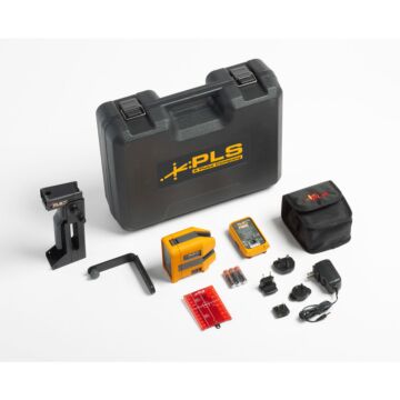 Fluke PLS 180R RBP KIT  Cross Line Red Laser Kit with Rechargeable Battery Pack
