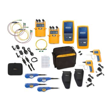 Fluke Networks CFM-100SI INTL 1-Mode OLTS Kit w/ Wi-Fi, Inspection Cameras, Int.