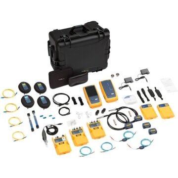 Fluke Networks DSX-8000QOI-W/GLD 2GHZ DSX QUAD OTDR OLTS Inspection Kit, WiFi & 1 Year Gold Support