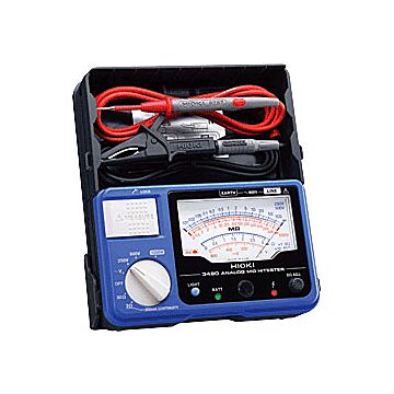 Hioki 3490 Analog Megohmmeter, 3-Range, 250 to 1000V