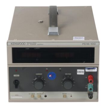 Kenwood PD18-10D for Rent, 18V, 10A Adjustable DC Power Supply, Dual Digital Displays
