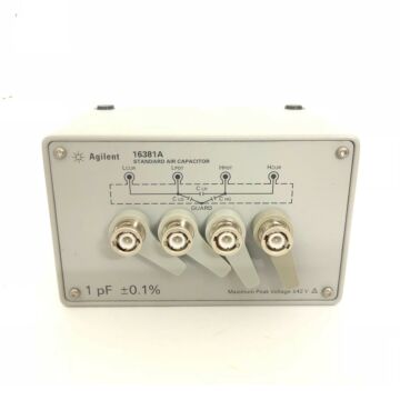 Used Keysight Technologies 16380A Standard Air Capacitor Set 1 pF to 1000 pF