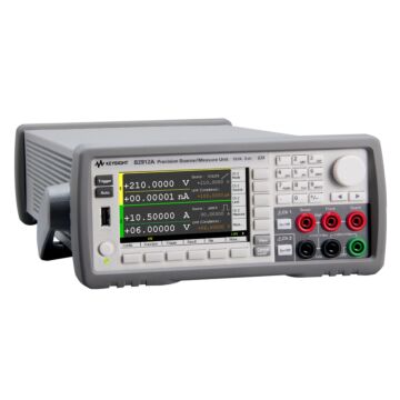 Used Keysight / Agilent B2912A Precision Source/Measure Unit, 2 Channel, 10fA, 210V/3A, DC/10.5A Pls
