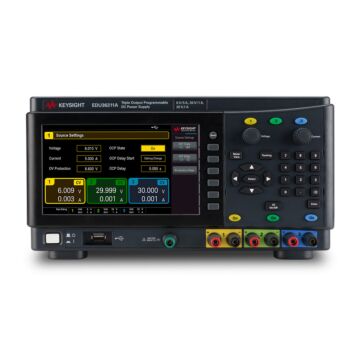 Keysight EDU36311A DC power supply, triple-output, 6V, 5A and 2 x 30 V, 1 A, 90 W