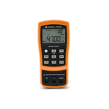 Keysight Technologies U1731C LCR Meter, Handheld, 20000 Count, Dual Display, 120Hz/1KHz