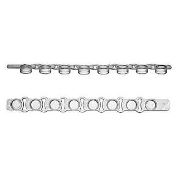 Labcon 3942-850-000-9 PurePlus 8-Well PCR Tube Strip Caps, in Bags, Pack of 125