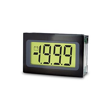 Lascar SP 200 Splash-Proof Ultra Low Profile LCD Voltmeter, 12 Pin Version