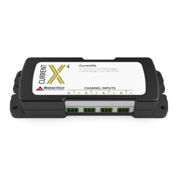 MadgeTech CURRENTX4-30MA 4-channel, low-level DC current data logger w/ 30mA range
