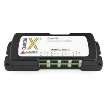 MadgeTech CURRENTX8-30MA 8-channel, low-level DC current data logger w/ 30mA range