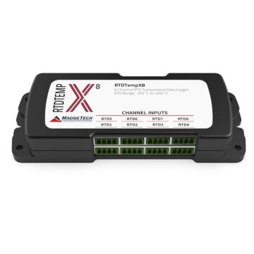 MadgeTech RTDTEMPX8 8-channel, RTD-based temperature data logger