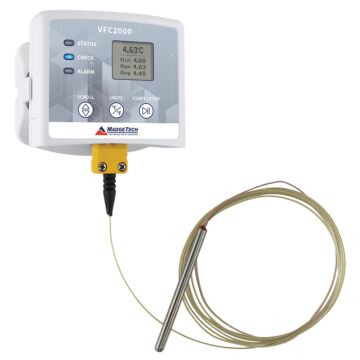 MadgeTech VFC2000 LowCost vaccine temp monitoring system w/30mL bottle&type K