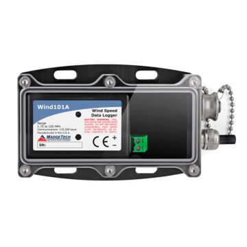 MadgeTech WIND101A Wind Speed Recording System with an IFC200, and 25' cable