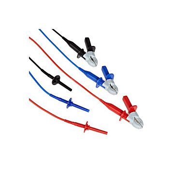 Megger 1008-022 Set of 3 Test Leads with Medium- sized 6kV Insulated Clips
