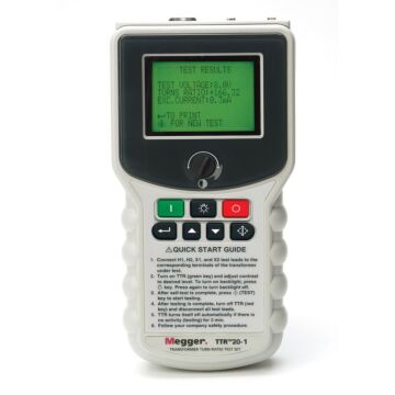 Megger TTR20-1 for Rent, Handheld Transformer Turn Ratio Tester