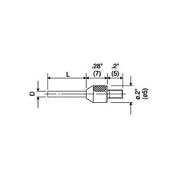 Mitutoyo 131271 Flat, Carbide Point