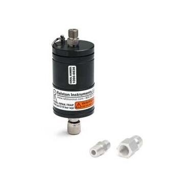 Ralston Instruments NPAK-TRS0 Liquid trap with male QT top port, Female QT bottom port