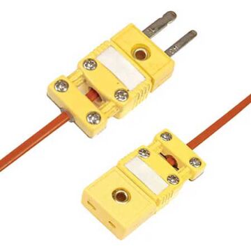 Omega Engineering MTP-U-F Miniature Thermocouple Connector, 3-Prong, Flat Pin, Female, U Type, -20F to 356F