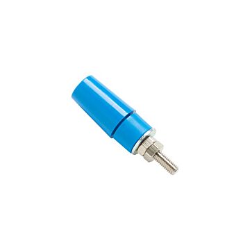 Pomona 73098-6 4mm Mounting Safety Jack, Blue 