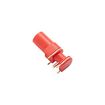 Pomona 73099-2 R/A 4mm Mounting Safety Jack For PCB, Red