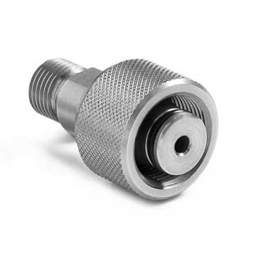 Ralston Instruments QTHA-4TS0 1/2" Tube Fitting x Male QT, no Check-valve, Stainless Steel Adapter