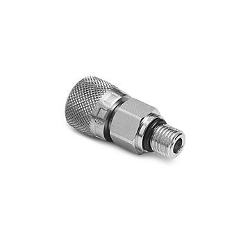Ralston Instruments QTHA-3SSA Female Quick-test Outlet Port, Stainless Steel