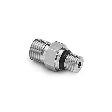 Ralston Instruments QTHA-7SS0 7/16-20 Male SAE/MS x Male Quick-test, Stainless Steel Adapter