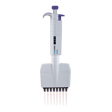 Scilogex MicroPette Adjustable Volume, 12 Channel, Manual, Pipette, 50 - 300 uL