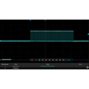 Siglent SDS6000L-MANCH Manchester decode (software)