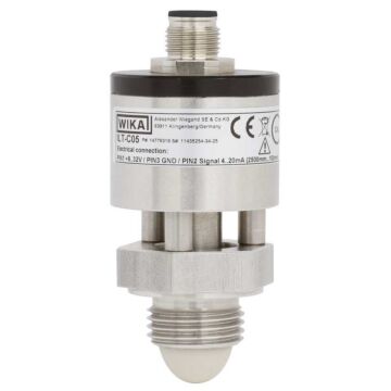 WIKA Instrument ILT-C05 Radar level sensor, 60 GHz, FMCW, 0-5V, -40C-150C, M12 4 pin