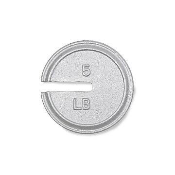 Troemner 9492W 5lb Class F Cast Iron Slotted Weight with Traceable Certificate