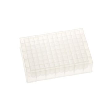 CellTreat 96 Deep Well Storage Plate, 1.5mL, PP, Square Well, Round Bottom, 5/bag