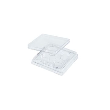 CellTreat 4 Well Non-treated Plate with Lid, Individual, Sterile, 50/case