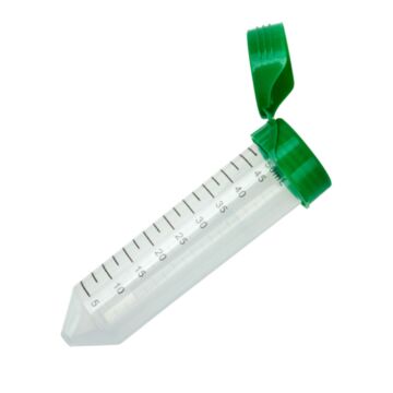 CellTreat 50mL Centrifuge Tube, Flip - Top Cap - Bag, Sterile, case/500