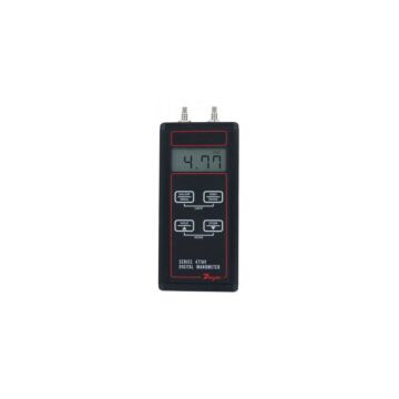 Dwyer Instruments 477AV-3 Handheld Digital manometer, Range 0-200.00 in w.c.