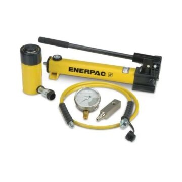 Enerpac SCR256H Hydraulic Cylinder and Hand Pump Set, 25 Ton, 6.25" Stroke