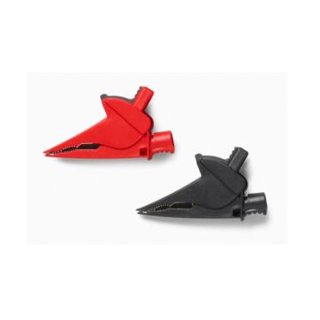 Fluke AC385 CAT III 1500V, Suregrip Large Alligator Clips, Red, Black