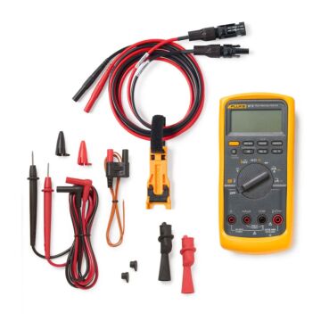 Fluke FLK-87V-TLPV1 Solar Tool Kit with Industrial Digital Multimeter/Test Leads