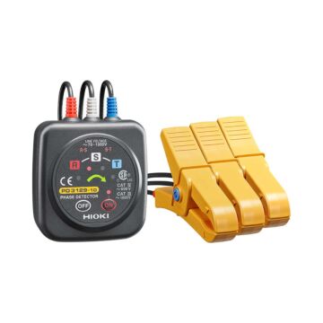 Hioki PD3129-10 Phase Detector with easy read arrow & non-metallic contact clip