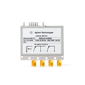 Keysight Technologies N1811TL Coaxial Switch,4-Port Terminatd Latching w/Current Interrupt