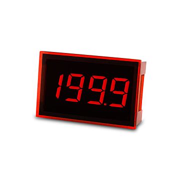 Lascar SP 100 Splash-Proof Ultra Low Profile LED Voltmeter, 12 Pin Version