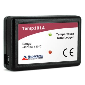 MadgeTech TEMP101A Temperature Recorder w/a pushbutton start&10 yr battery