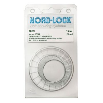 NORD-LOCK NL39 Wedge Locking Washers, 1 1/2", ID 1.59", OD 2 3/10", 25prs/bx