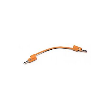 Pomona B-4-3 Banana Plug Patch Cord, Orange 4"