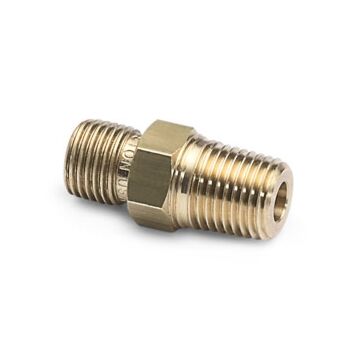 Ralston Instruments QTHA-1MB1-RT 1/8" male BSPT (ISO 7/1) x male QT, with check-valve, Brass Adapter