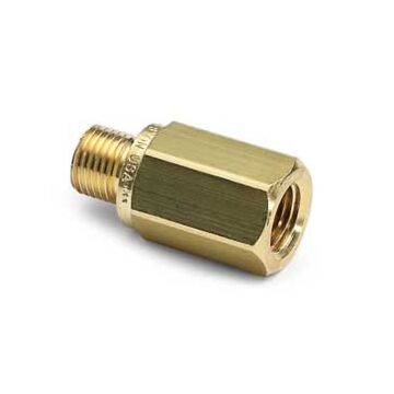 Ralston Instruments QTHA-2FB1 1/4" Female NPT x Male QT with Check- valve, Brass Adapter