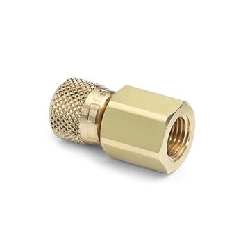 Ralston Instruments QTHA-3FBA-RG G 3/8" Female BSPP (ISO 228/1) x Female QT, no check valve, Brass Adapter