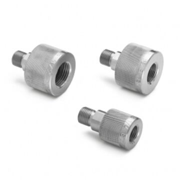 Ralston Instruments QTHA-3FS0-RG-QD 3/8" female BSPP quick-disconnet x male quick-test, Stainless Steel Adapter