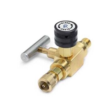 Ralston Instruments QTHA-BLB0-HC Block & bleed valve - Male QT inlet x female QT outlet, Brass Adapter