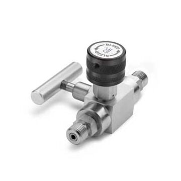 Ralston Instruments QTHA-BLS0-HH Block & bleed valve, male QT inlet x male QT outlet, Stainless Steel Adapter