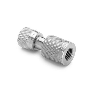 Ralston Instruments QTHA-2FSA-AN-QD 1/4" female 37 degree flare x female Quick-test, no check-valve, Stainless Steel Adapter